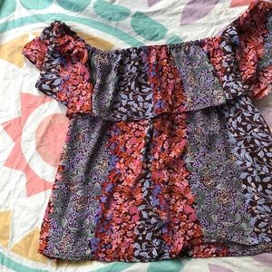 Anthropologie Maeve Open Shoulder Top